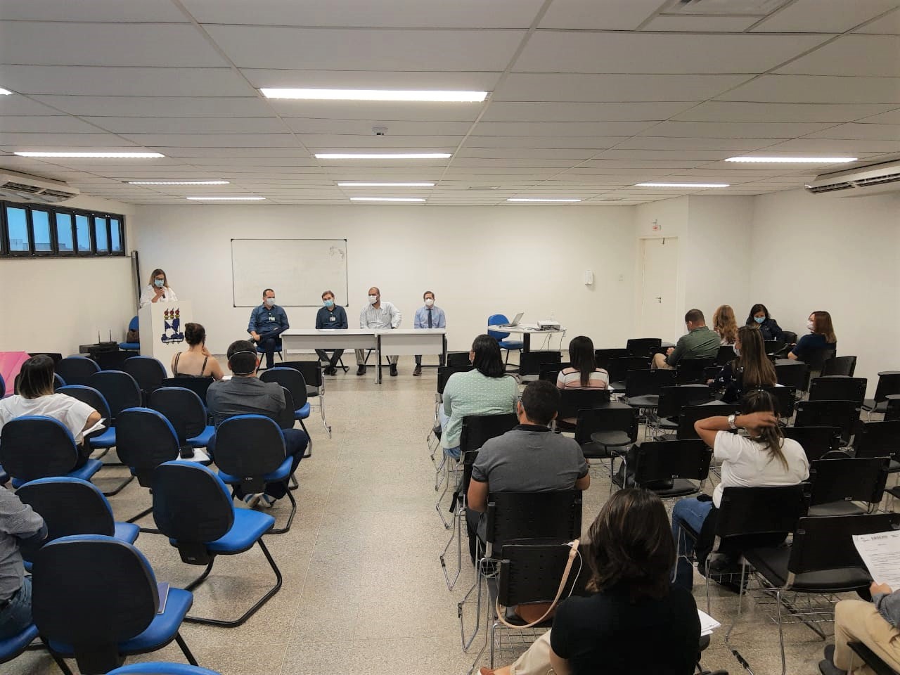 Acolhimento aconteceu no Centro de Simulações e Práticas do campus de Lagarto, com palestras e apresentações. (fotos: HUL-UFS)