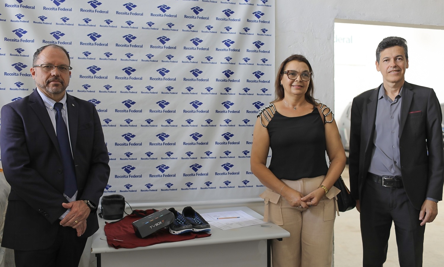  André Passos, Josefa Lisboa e André Maurício (Foto: Janaína Cavalcante/Ascom UFS)