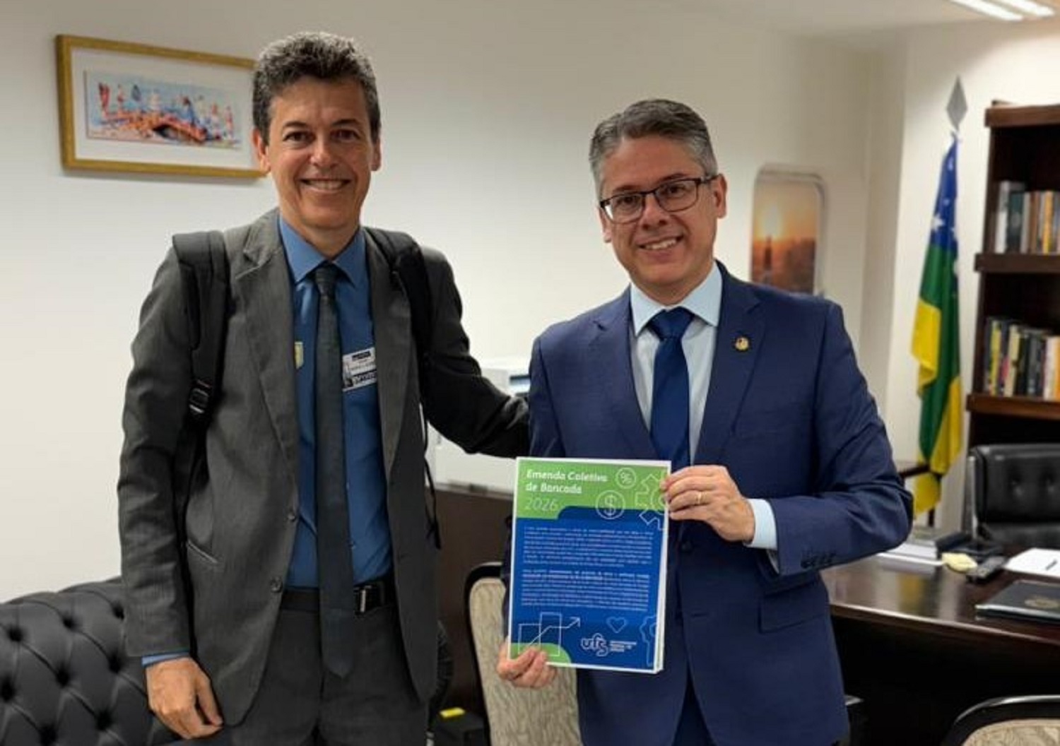 André Maurício e o senador Alessandro Vieira (Foto: arquivo pessoal)